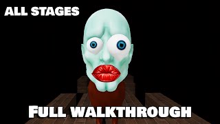 Roblox horror All Stages  ESCAPE MEWING 🤫🧏  Full walkthrough [upl. by Esilehs]