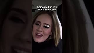 Adele Someone like you  Vocal showcase adele vocalshowcase rollinginthedeep adele30 vocals [upl. by Zigrang]