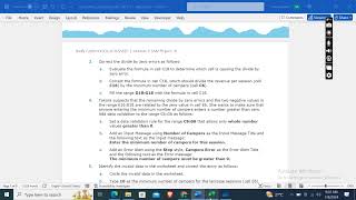 Excel Module 9 SAM Project 1b  Shelly Cashman Excel 3652021  Green Lake Sports Camp [upl. by Canale]