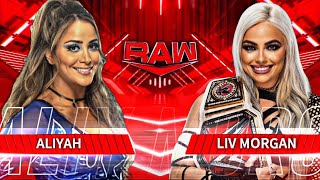 WWE 2K24 Universe  RAW  Aliyah vs Liv Morgan [upl. by Airb]