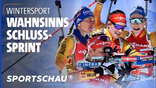 BiathlonWM Furiose Aufholjagd beschert den deutschen Frauen eine Medaille  Sportschau [upl. by Llirpa]