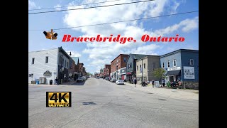 Bracebridge 🌁 Ontario 4K Walking and Driving Tour [upl. by Yehtomit640]