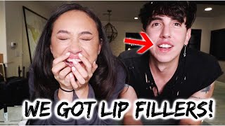 We tried NEW TRENDY LIP FILLERS yikes [upl. by Dnomso]