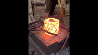 热forgingforginghandforgedforging blankHow steel is made [upl. by Amend]