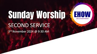 Sunday Worship  Second Service  3 Nov 2024 [upl. by Guinna]