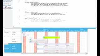 Gambas3 más javascript Diagramas de Gantt [upl. by Halvaard]