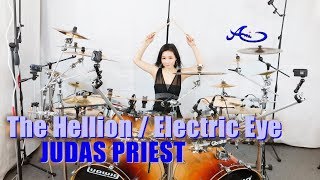 Judas Priest  The HellionElectric Eye drum cover by Ami Kim 73 [upl. by Enidualc]