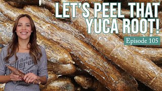 How to peel yucca yuca [upl. by Tnert30]