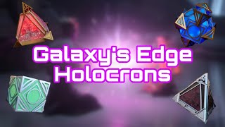 Galaxy’s Edge Holocrons All Crystal Colors and Holocron Combinations [upl. by Greenberg272]