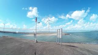 Windpark beim Oosterschelde Sturmflutwehr auf Zeeland [upl. by Aisetra]