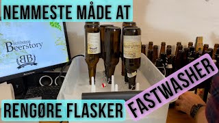 Sådan renser du flasker på nemmeste måde med FastWasher flaskevaskeren [upl. by Noiroc]