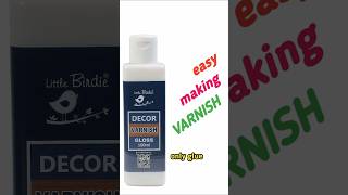 how to make a varnish only glue shorts viralvideo varnish [upl. by Nhtanhoj]