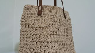 rosaparlato borsauncinetto Borsa punto Bacca uncinetto Crochet Barry bagbolsa de crochêt [upl. by Nonnahsal]