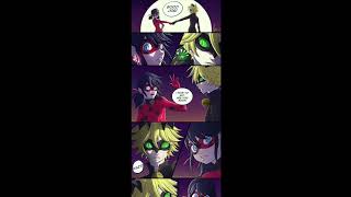 Identity reveal kiss… Miraculous Ladybug Comic Dub  LadynoirAdrinette [upl. by Westberg]