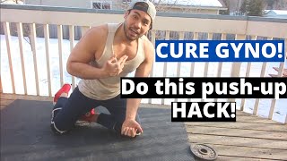 GYNECOMASTIA WORKOUT FOR TEENS  PUSHUP HACK simple and effective [upl. by Linsk]