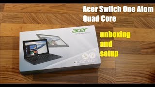 Acer Switch One 110CT unboxing and setup flipkart exclusive [upl. by Hannan940]