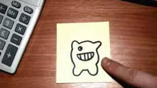 Stop Frame Animation with Postit Notes [upl. by Kinata]