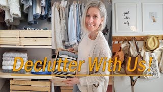 DECLUTTER WITH US MINIMALISMcloset declutter [upl. by Eleets349]