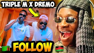 THIS HIT DIFFERENT🔥Triple M Ft Driemo  Follow REACTION [upl. by Annitsirhc]