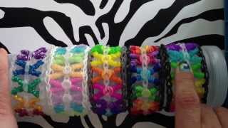 Curly Kisses Bracelet On Rainbow Loom [upl. by Dublin]