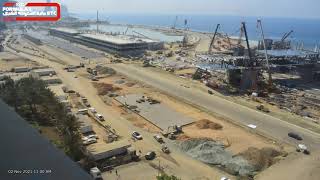 Updated Stunning Timelapse of Jeddah Corniche Circuit Construction [upl. by Wurster]