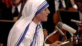 Acceptance Speech by Mother Teresa Media Player at Nobelprize org [upl. by Bum942]