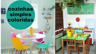 IDÉIAS DE COZINHAS COLORIDAS SUPER CHARMOSAS✔ [upl. by Ivor]