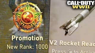 V2 ROCKET UNLOCKS LEVEL 1000 Reaction  Call of Duty WW2 [upl. by Ianaj]