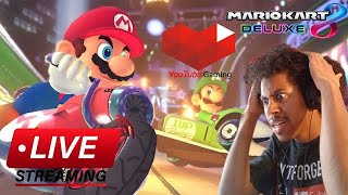 WERE GOING LIVE IN MARIO GRAB SOME SNACKS  Mario Kart 8 Deluxe [upl. by Hun43]