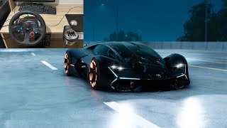 THE CREW MOTORFEST I LAMBORGHİNİ TERZO MİLLENNİO I LOGİTECH G29 I STEERİNG WHEEL GAMEPLAY [upl. by Anigroeg]