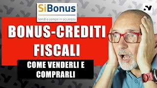 SiBONUS  come comprare e vendere crediti dimposta online [upl. by Olympe510]