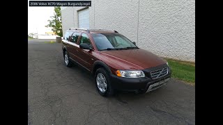 4K Review 2006 Volvo XC70 Cross Country Wagon Burgundy Virtual TestDrive amp Walkaround [upl. by Eihcir]