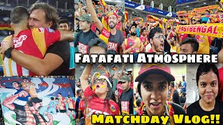 East Bengal Vs Hyderabad FC Matchday Vlog🔥🔥 First Win In Indian Super League ❤️💛❤️💛 [upl. by Nilorac8]