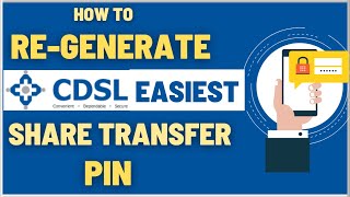 How To ReGenerate CDSL Easiest Share Transfer PIN [upl. by Ettenej]