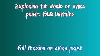 avira prime 2025 latest version full installation and License Code Procedure [upl. by Alyal513]