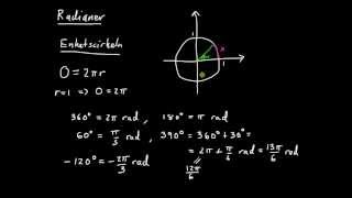 Trigonometriska funktioner del 1  radianer [upl. by Attenol]