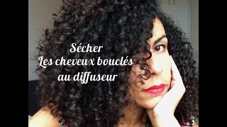 Comment sécher les cheveux bouclés au diffuseur 🇫🇷🇧🇷 [upl. by Pepita]