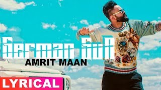 Amrit Maan  German Gun Lyrical Video  Ft DJ Flow  Latest Punjabi Songs 2019  Speed Records [upl. by Nosnev]