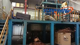 Upward continuous casting machine for oxygenfree copper rod [upl. by Clea]