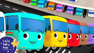 1 2 3 Little Buses Go Round  LittleBabyBum  Nursery Rhymes for Babies ABCs and 123s [upl. by Ynelram583]