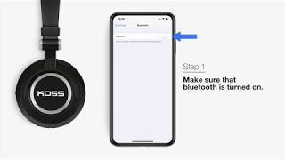 How to Pair Your Koss BT540i Bluetooth Headphones [upl. by Harvey]