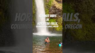 Horsetail Falls in Columbia River Gorge Oregon waterfall shorts pnw indianinusa [upl. by Wahlstrom]