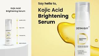 Kojic Acid Brightening Serum by Dermabay [upl. by Rabbi]