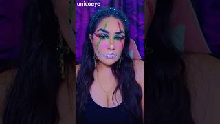 🤩Sparkly eye makeup tutorial with grey lens whos gonna try this color in your makeup [upl. by Merce]