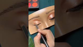 cut crease eyeshadow tutorial for hooded eyes shorts [upl. by Stig]