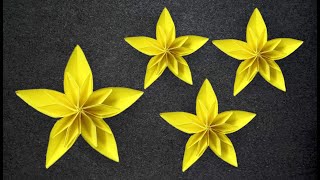 How to make DIY Paper flower craft  paper flower [upl. by Kesley]