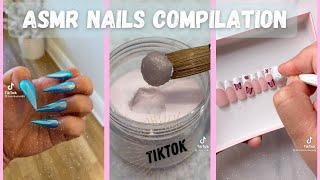 ASMR Nails TikTok Compilation  Nail Tapping  Nail Tech TikToks 🌈  Acrylic Nail Art TikTok  ASMR [upl. by Naujak]