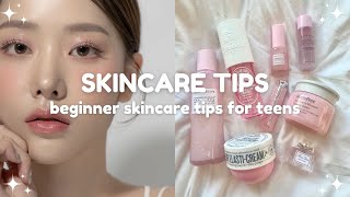 beginner skincare tips for teens 🧴 1018 years old [upl. by Nivahb418]