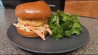 Air Fried Coconut Shrimp Burger  StepbyStep [upl. by Ai]