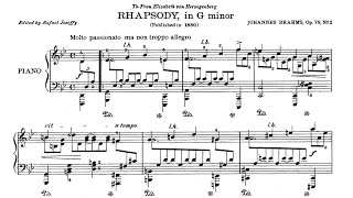 J Brahms  Rhapsody Op 79 no 2 in G minor  Nico de Napoli [upl. by Heyward]